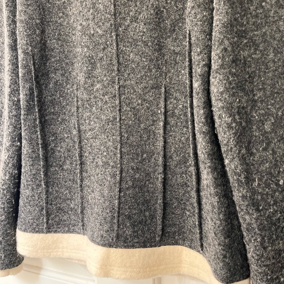 Witteveen Charcoal & Cream Trim Wool-Blend Jacket S - Picture 11 of 15